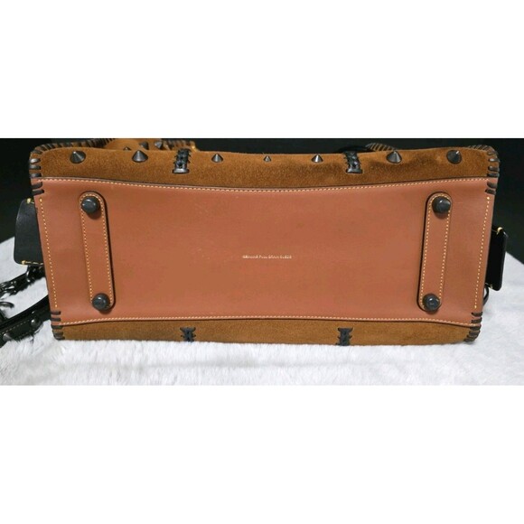 Coach 1941 WESTERN ROGUE 36 STUDS RIVETS SUEDE Whipstitch Details - Picture 9 of 15